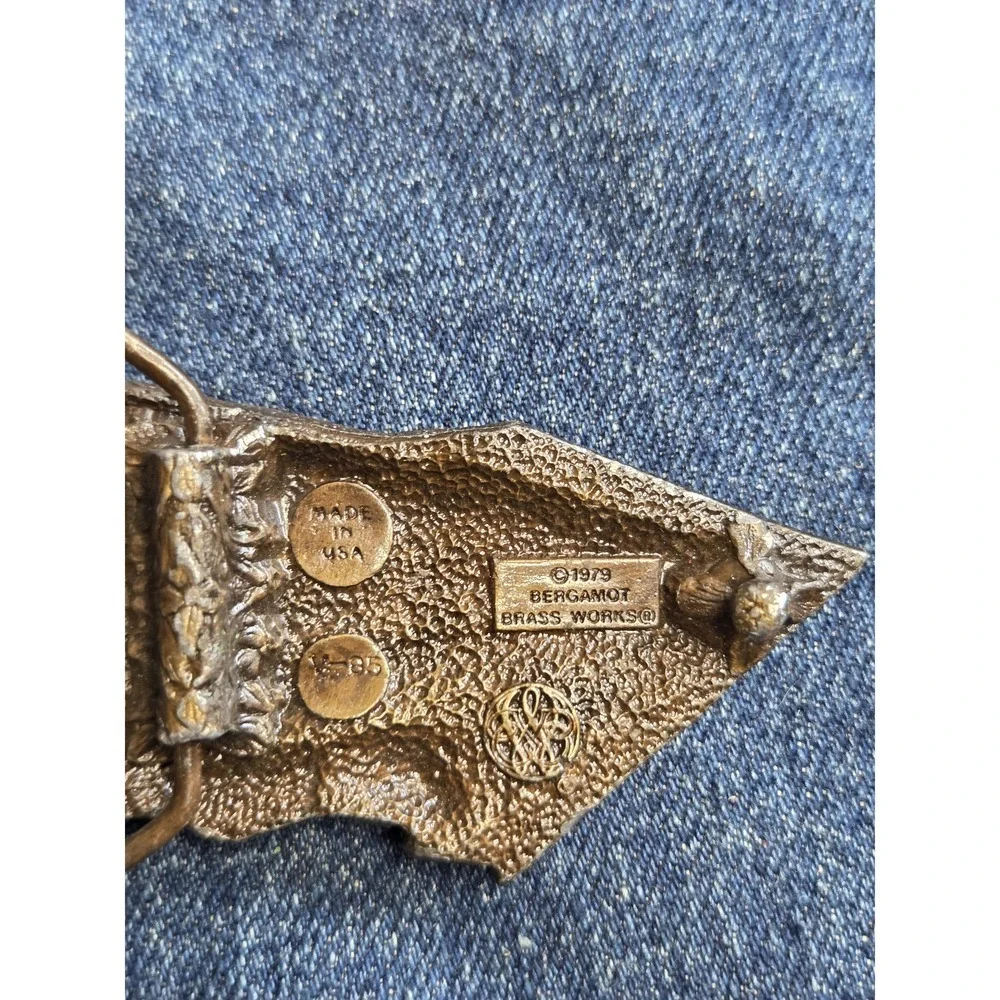 Vintage 1979 Bergamot Hang Glider Brass Belt Buckle - Ltd Ed #95